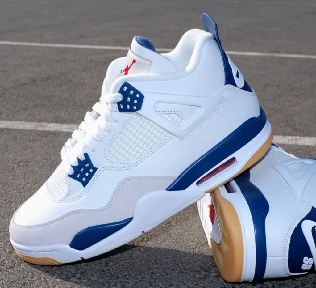 Jordan 4 Retro SB "Navy Blue" Men's Mid Top Basketball Shoes Size 7-12