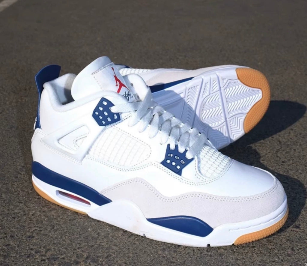 Jordan 4 Retro SB "Navy Blue" Men's Mid Top Basketball Shoes Size 7-12