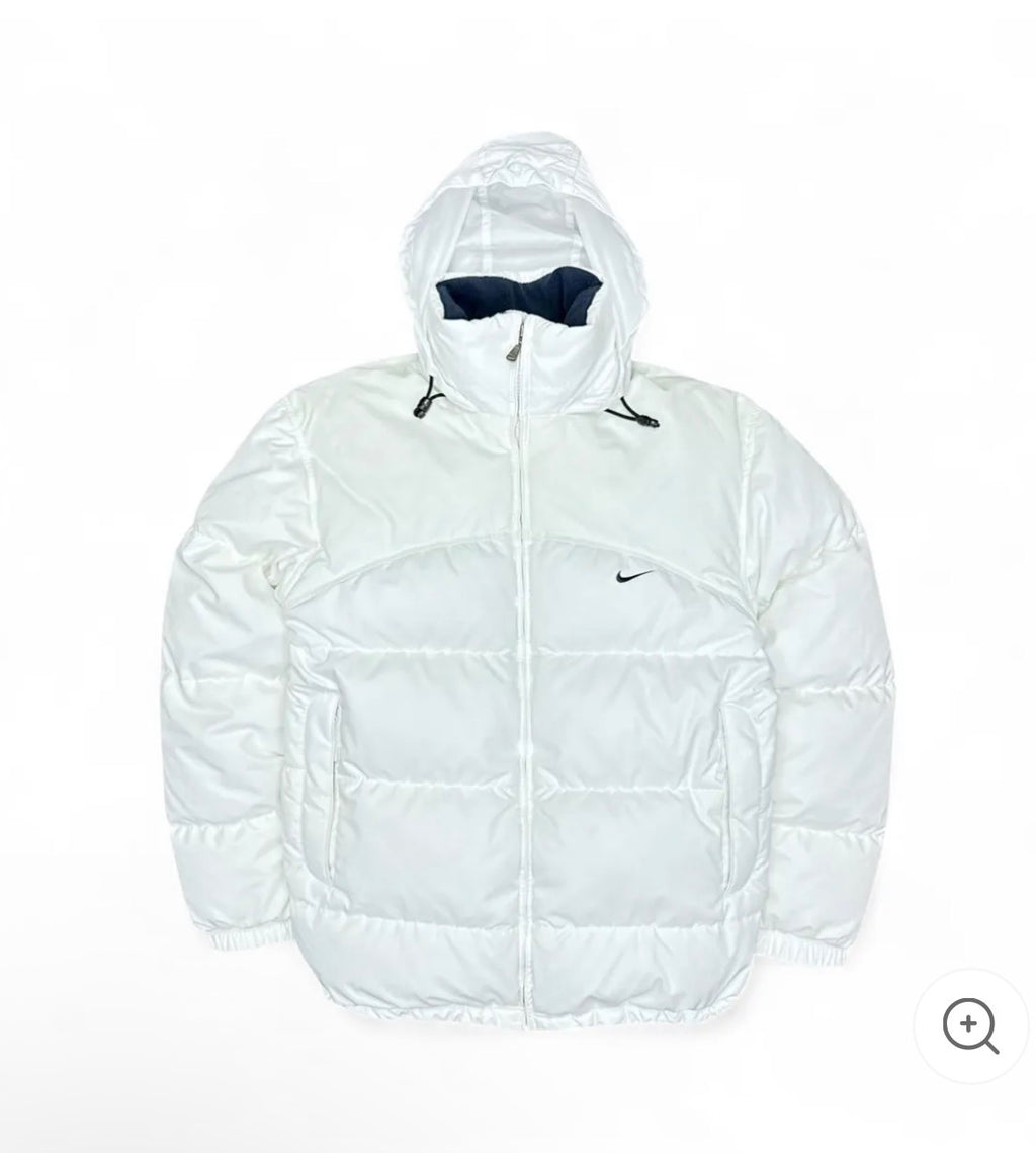 Vintage Puffer Daunenjacke Wei