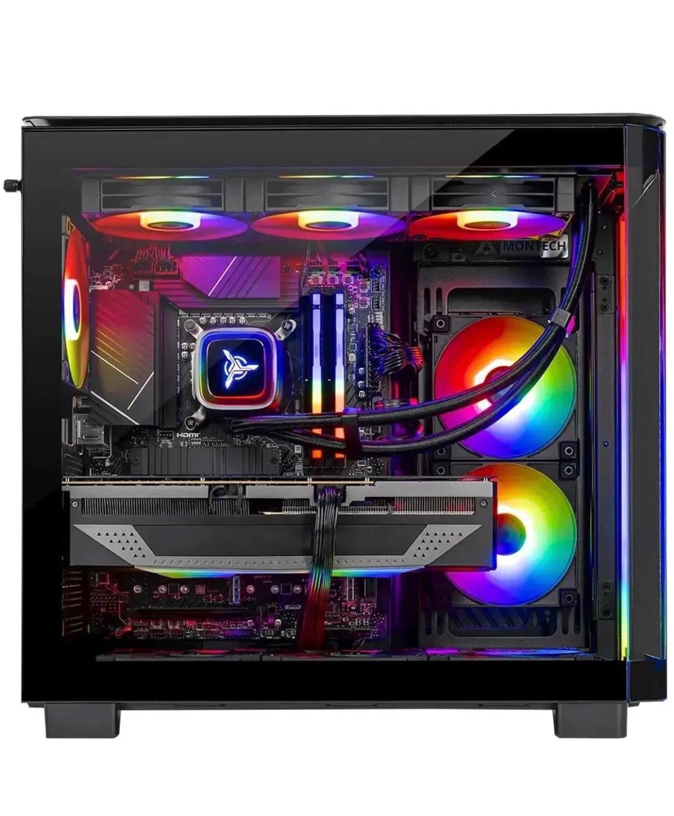 Skytech King95 ARGB Gaming Desktop i7 PC 32GB RAM 1TB SSD GTX 1080 Win11 Wifi