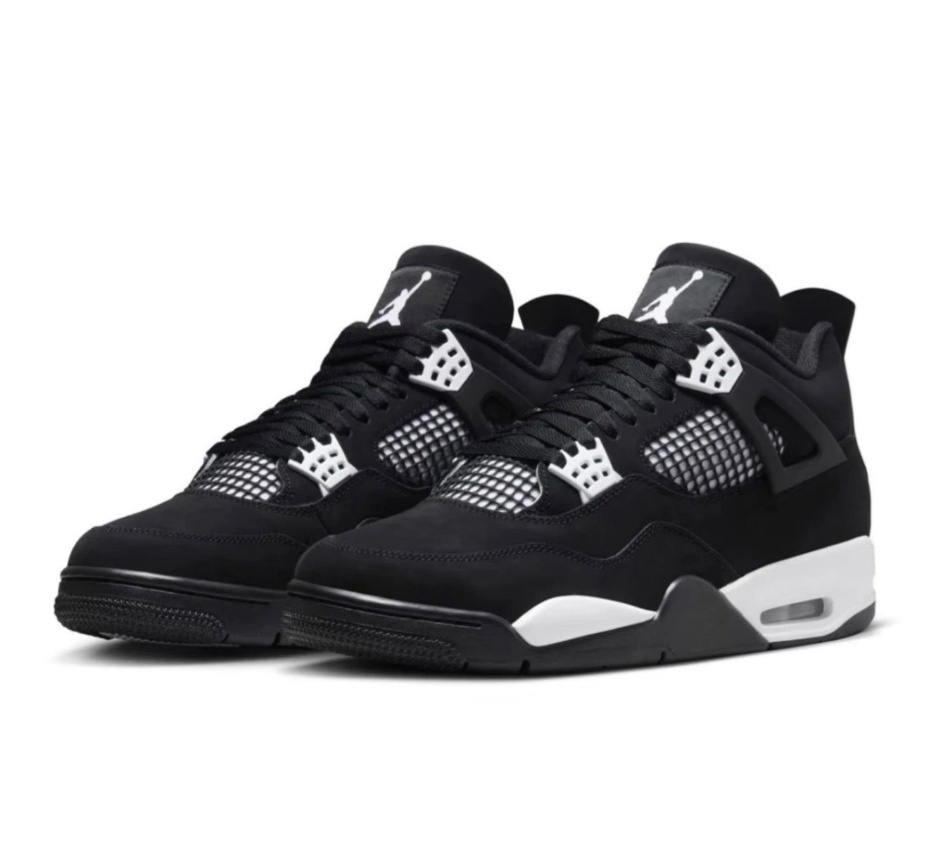 Jordan 4 Retro "White Thunder" Men's Mid Top Basketball Shoes Size 7-12
