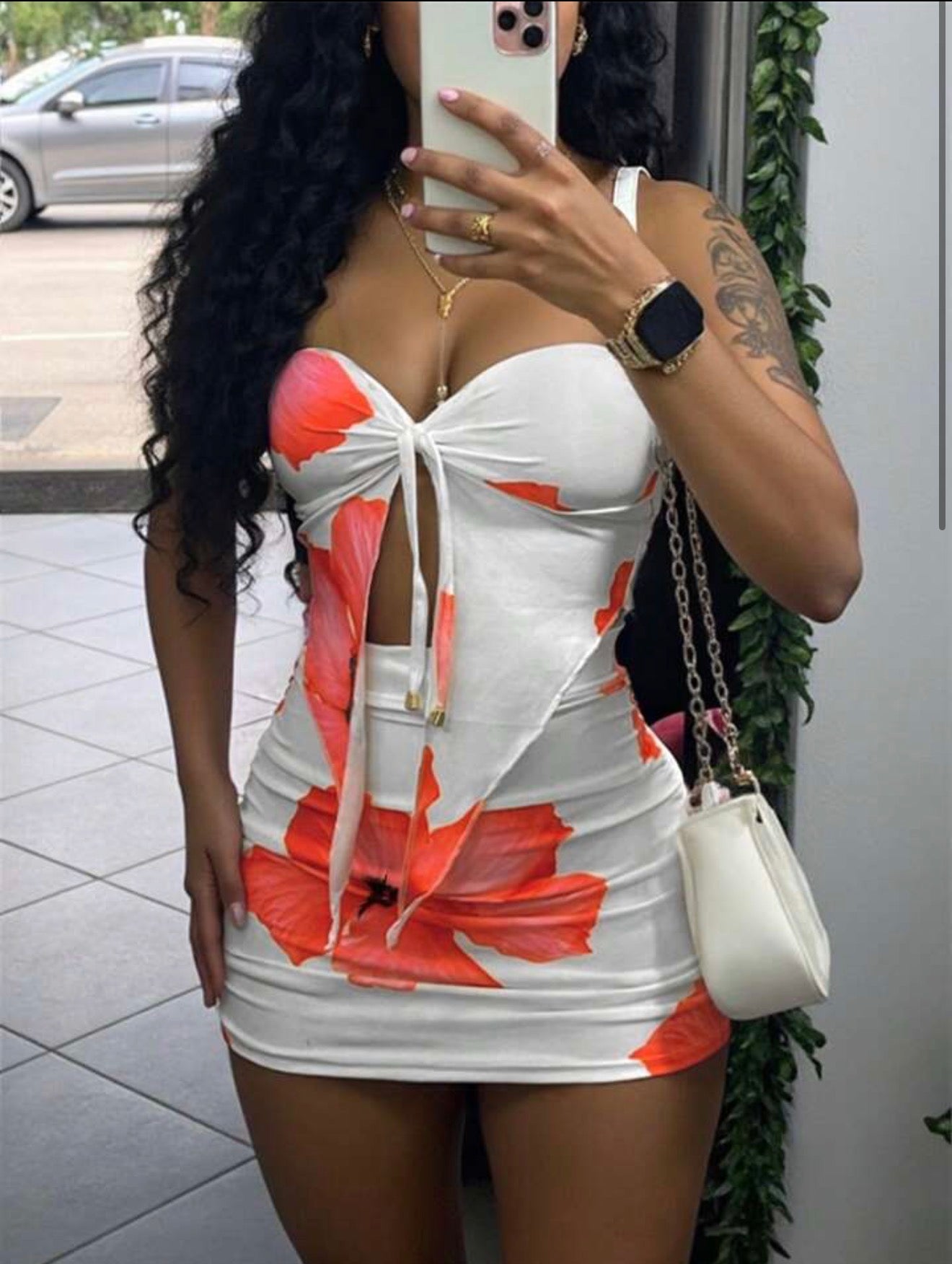 2pcs Women Summer Holiday Cami Top And Mini Skirt Set Kissy Missy Petite Women Hot Pink