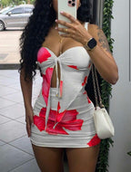 2pcs Women Summer Holiday Cami Top And Mini Skirt Set Kissy Missy Petite Women Hot Pink