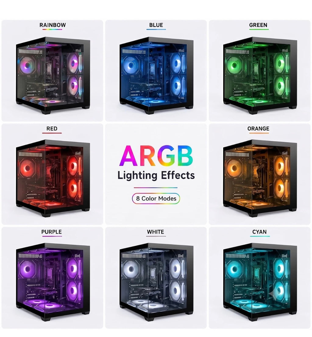 PC Desktop Computer Ryzen 7 5800X RTX 5060 32GB RAM 1TB SSD Win11 WiFi6