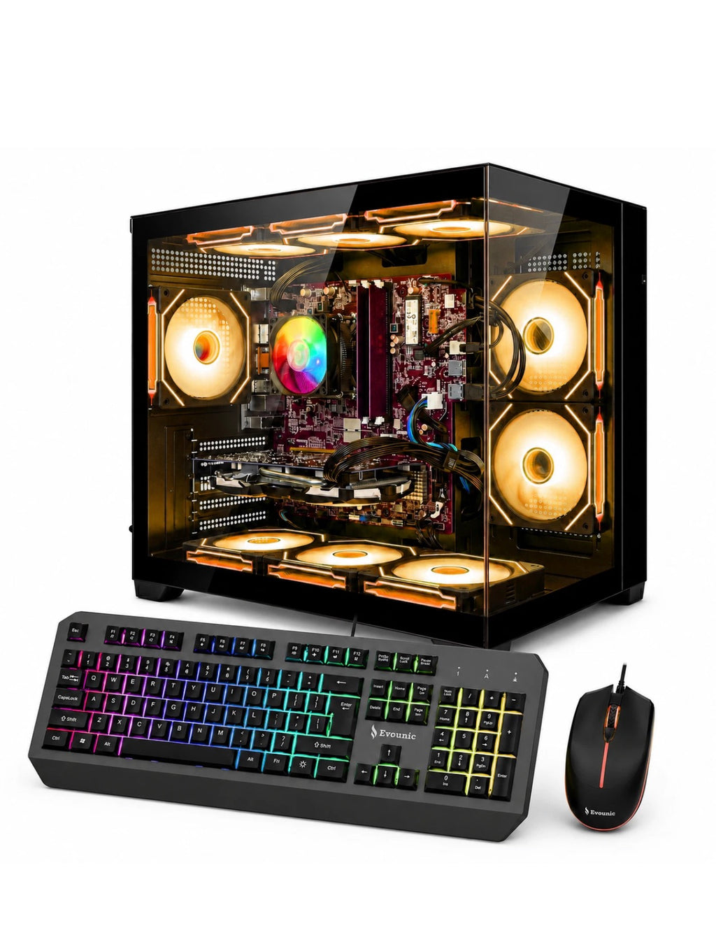 PC Desktop Computer Ryzen 7 5800X RTX 5060 32GB RAM 1TB SSD Win11 WiFi6