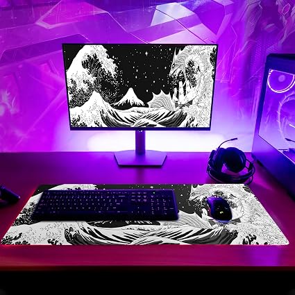 Gaming Mouse Pad - Abstract Mat with Non-Slip Rubber Base