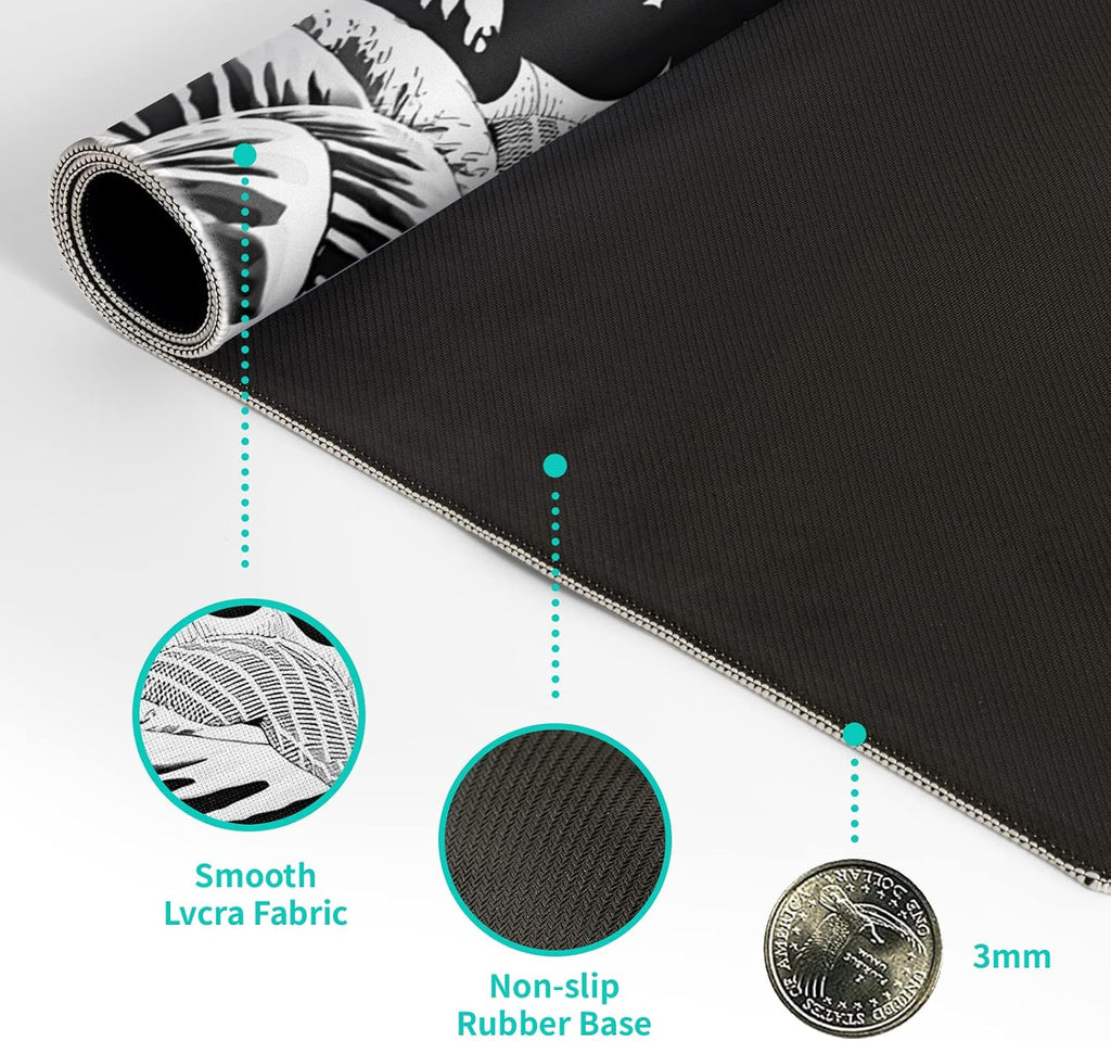 Gaming Mouse Pad - Abstract Mat with Non-Slip Rubber Base