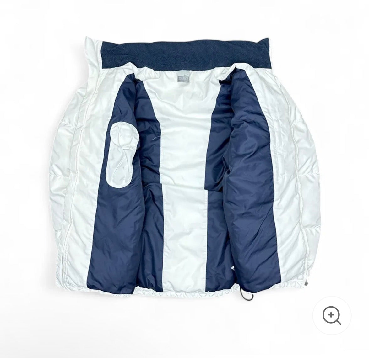 Vintage Puffer Daunenjacke Wei