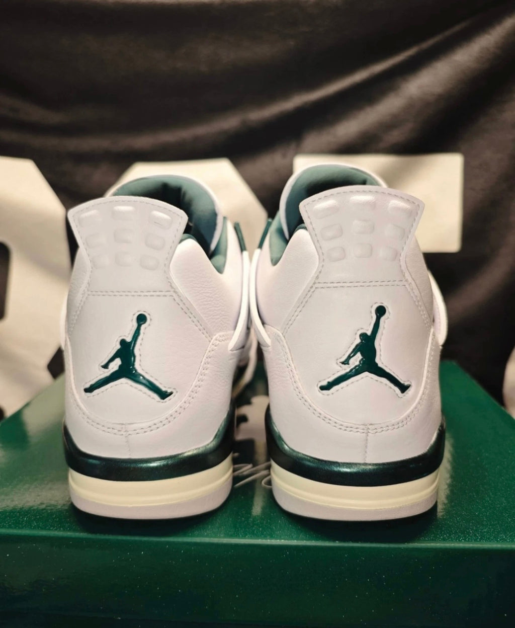 New Jordan 4 Retro "Oxidized Green" Mid Top Basketball Shoes Men's US Size 7-13