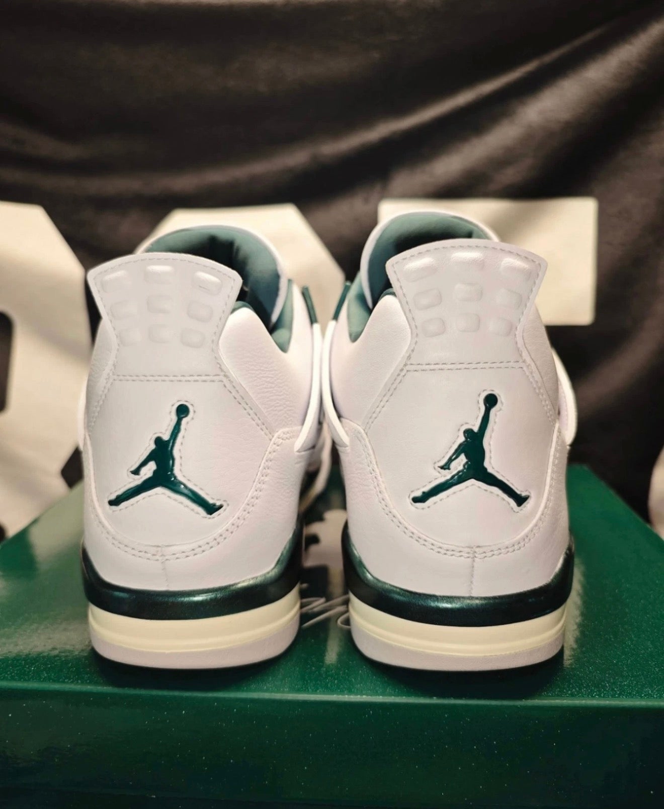 New Jordan 4 Retro "Oxidized Green" Mid Top Basketball Shoes Men's US Size 7-13