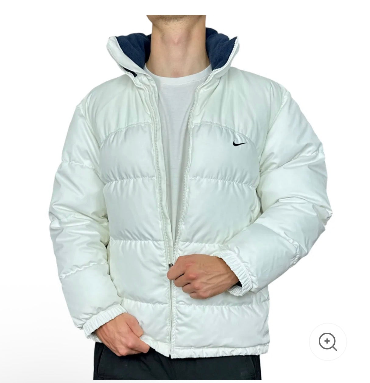 Vintage Puffer Daunenjacke Wei