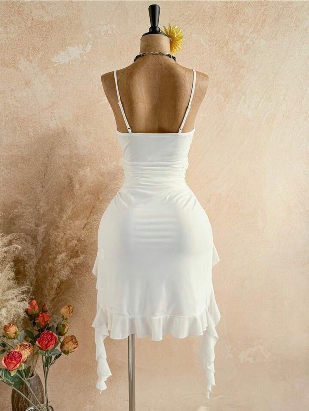 Women's Vacation Solid Color Twist Design Asymmetric
