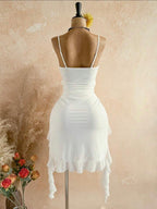 Women's Vacation Solid Color Twist Design Asymmetric