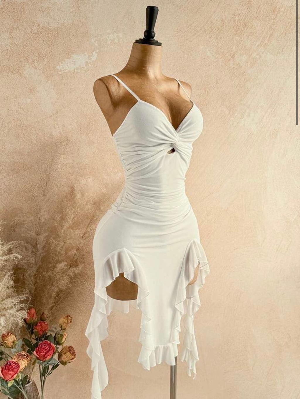 Women's Vacation Solid Color Twist Design Asymmetric
