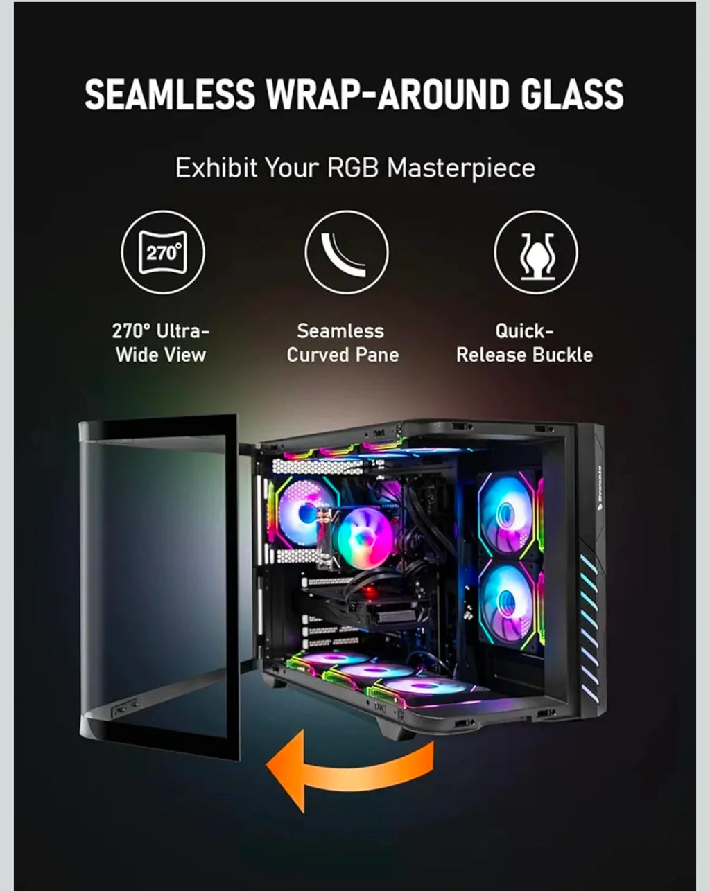 i7-11700F,GTX 1080 Ti 11GB ARGB Gaming Desktop, 32G RAM,1T SSD,WiFi6,BT5.4