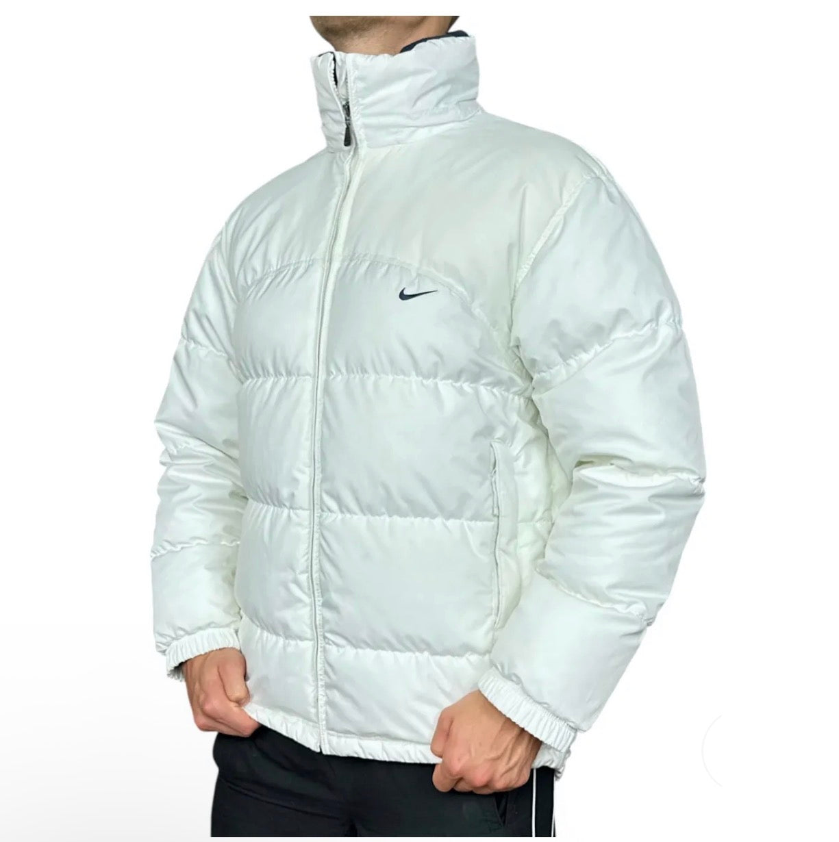 Vintage Puffer Daunenjacke Wei