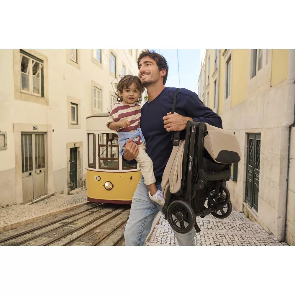 Inglesina Quid³ Travel, Lightweight & Compact Stroller - Planet Green: 5-Point Harness