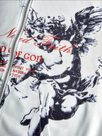 Mens Y2k Hoodie Cream Hoodie