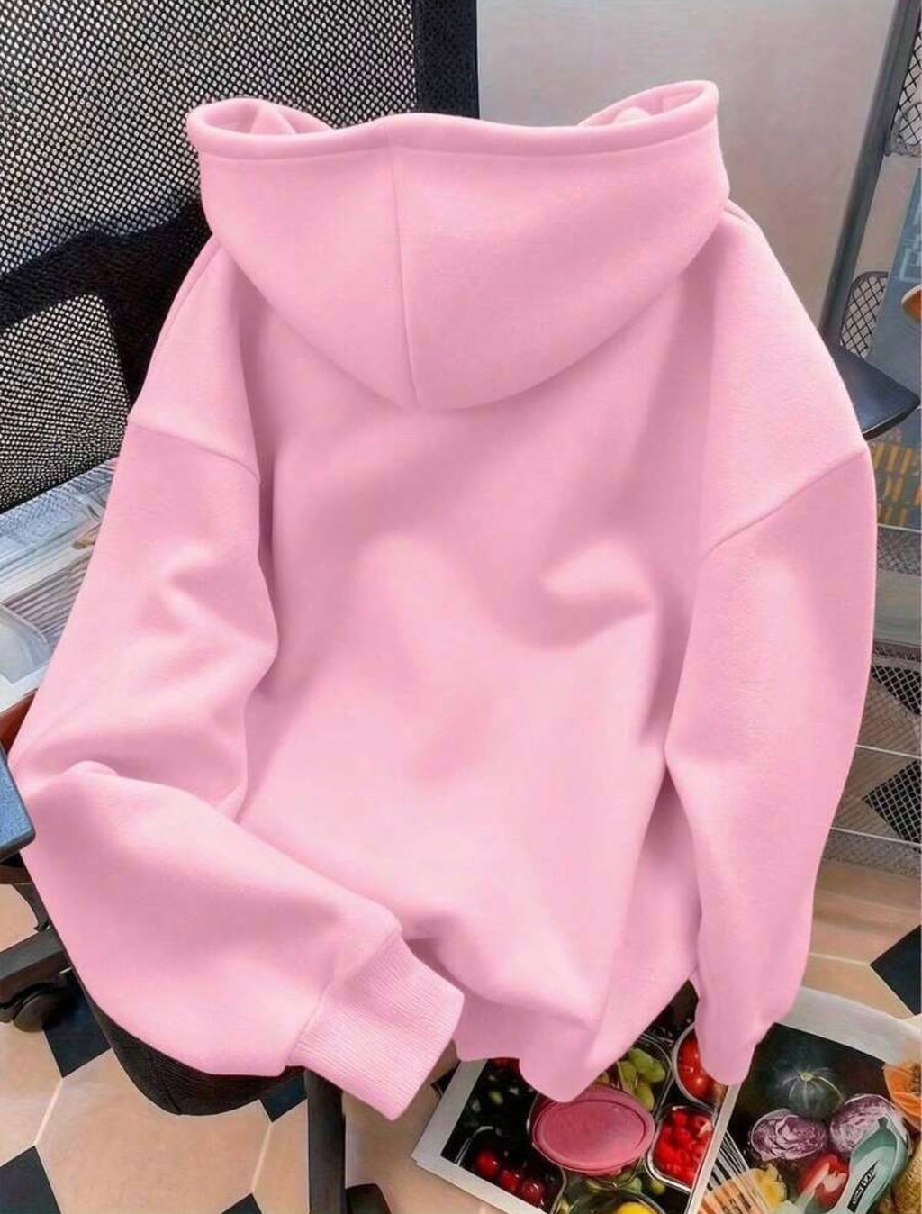Cute Versatile Bow Pattern Women's Long Sleeve Pocket Casual Sweatshirt