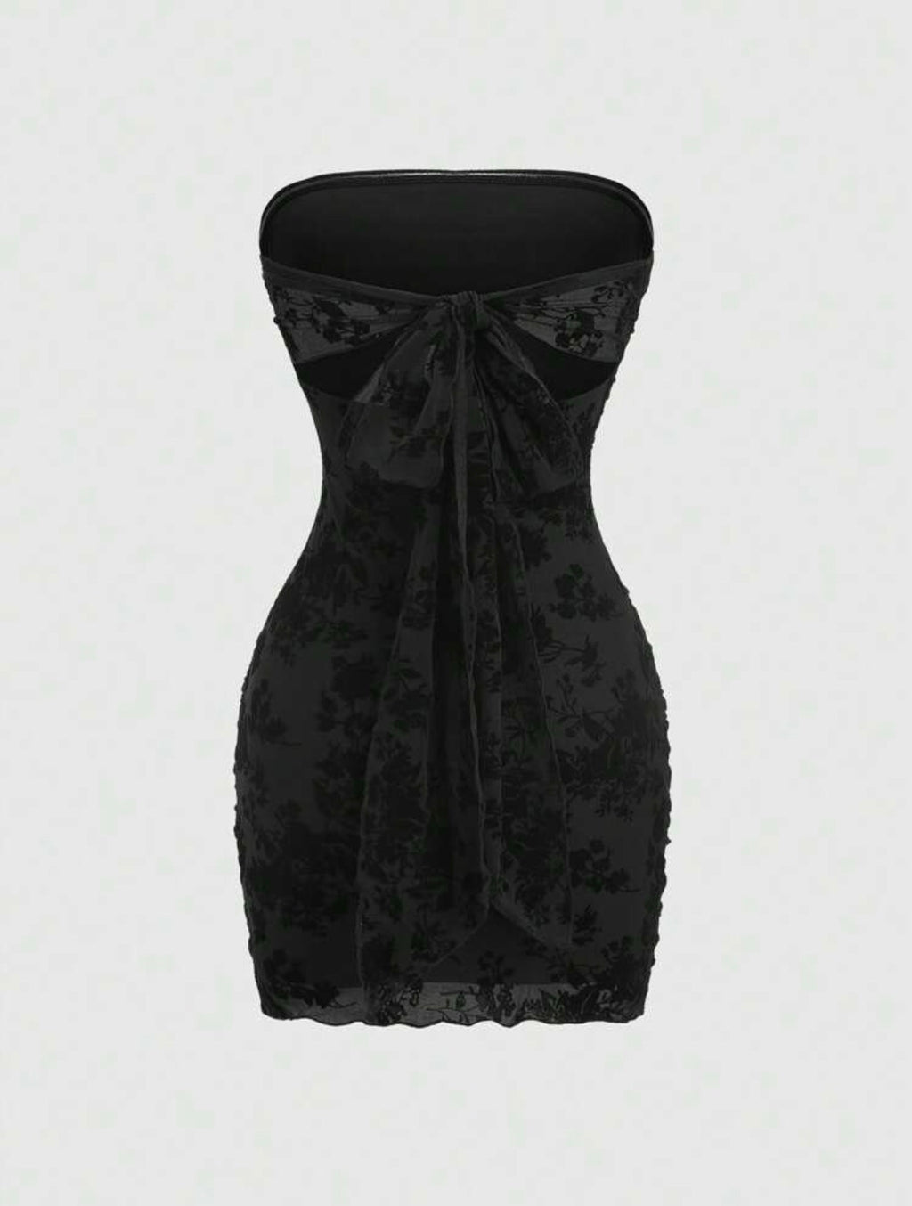 Women's Retro Sexy Sleeveless Velvet Floral Print Fitted Mini Dress, Black, Sum