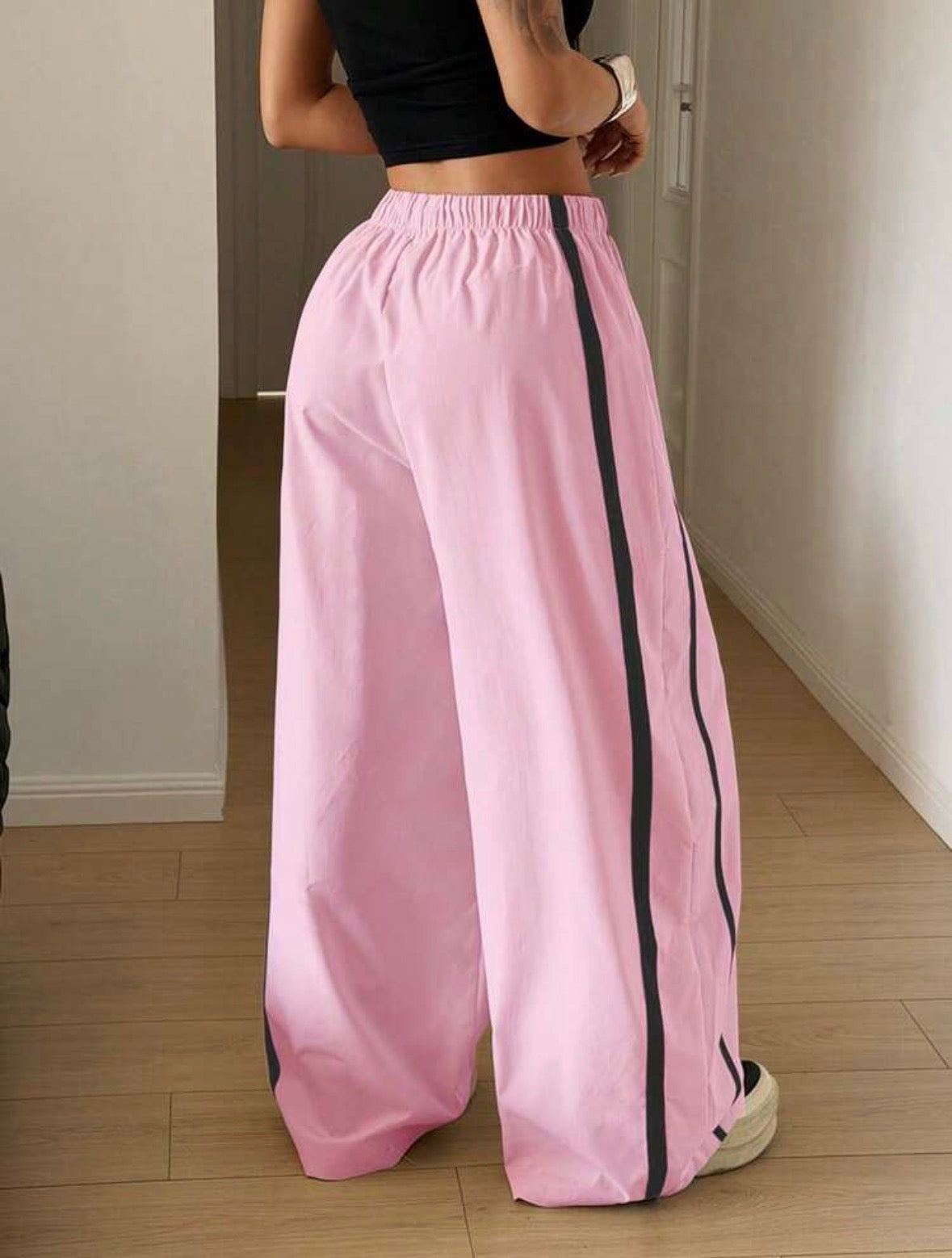 Women's Drawstring Waist Wide Leg Loose Harem Pants
