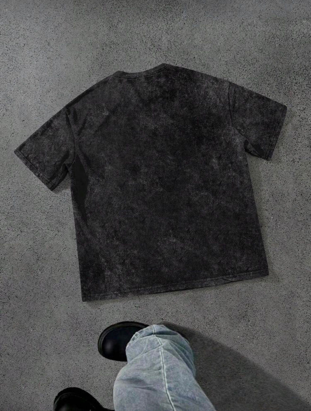 Men's Letter Print Round Neck Casual Loose T-Shirt