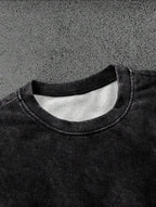 Men's Letter Print Round Neck Casual Loose T-Shirt